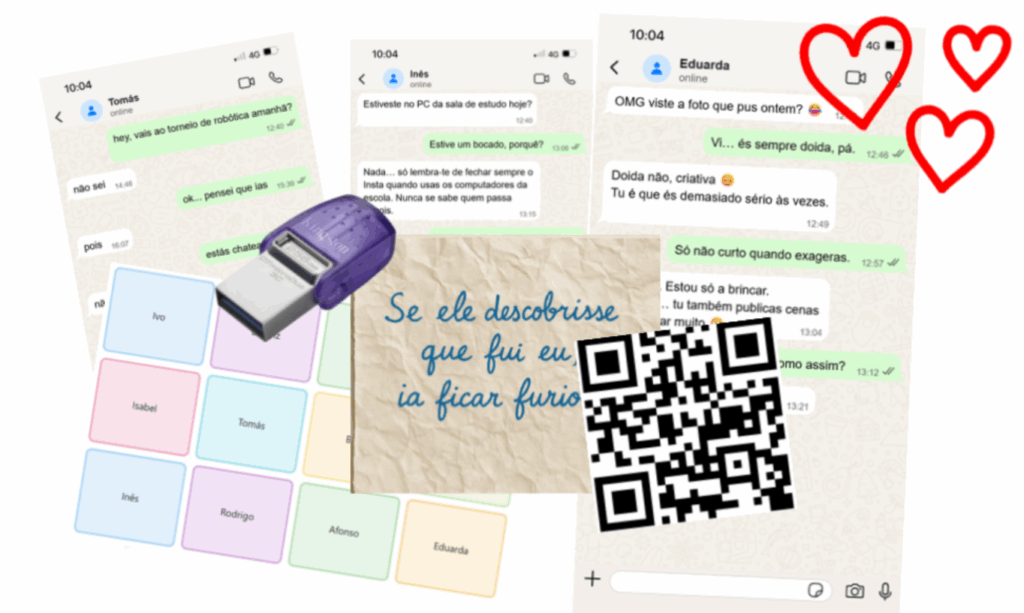 Recorte de pistas para resolver um crime fictício
